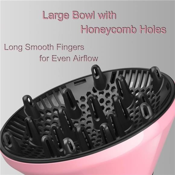 Universal Hair Diffuser Adaptable Hair Dryer Attachment for Blow Dryer Nozzles - Picture 5 of 8